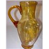 Image 3 : Mary Gregory amber glass enameled pitcher