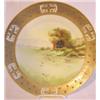 Image 1 : Nippon gold jeweled hand painted wall plaque with marsh scene