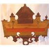Image 3 : Ornate Victorian walnut wall shelf with burl walnut inserts