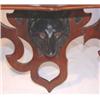Image 4 : Ornate Victorian walnut wall shelf with burl walnut inserts