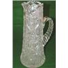 Image 1 : American brilliant cut glass tankard pitcher