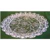 Image 1 : Cut glass large serving plate