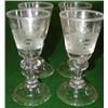 Image 1 : Set of 4 armorial German goblets with etched coat of arms