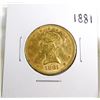 Image 1 : 1881 $ 10 Gold Liberty