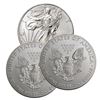 Image 1 : (3) US Silver Eagles - Random Dates
