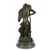 Image 8 : Angel Art Deco Style Bronze Statue on Marble base