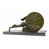 Image 8 : Bronze Sculpture on marble base Statue