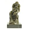 Image 1 : The Thinker Bronze Sculpture on marble base