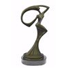 Image 1 : Abstract Dancer Bronze Sculpture on marble base Figure