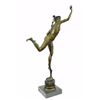 Image 8 : Mercury Figure Ancient Roman Bronze sculpture on marble base