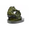 Image 4 : Mother Bear and Cub Bronze Sculpture on marble base Figure