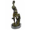 Image 8 : Bronze Sculpture Of Discus Thrower Discobolos Myron Figurine on marble base