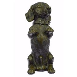 Pup Hush Puppy Dog Bronze Sculpture