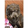 Image 2 : Cubs Bronze Figurine on marble base Statue