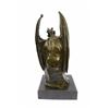 Image 6 : Bronze Statue on marble base Lucifer Demon Fallen Angel Satan sculpture
