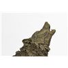 Image 2 : Wild Animal Life Wolf Bronze Sculpture on marble base Statue