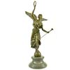 Image 1 : Charming Angel Standing On Rock Bronze on Marble base Sculpture