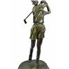 Image 2 : Female Golfer Tournament Golfing Trophy Bronze Sculpture on marble base