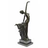 Image 8 : Elegant Dancer In Arabesque Art Deco Bronze Sculpture on marble base