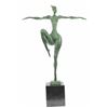 Image 1 : Contemporary Bronze Sculpture Abstract on marble base Figurative Female