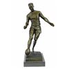 Image 1 : Muscular Rugby Player Bronze Sculpture on Marble base