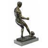 Image 8 : Muscular Rugby Player Bronze Sculpture on Marble base