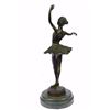 Image 8 : Art Nouveau Original Milo Prima Ballerina Bronze Sculpture on Marble Base Statue