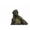 Image 4 : Persian Princess With Sword Bronze Sculpture on Marble Base Figurine