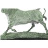 Image 2 : Solid Bronze Sculpture Of A Bull on Marble Base