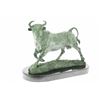 Image 8 : Solid Bronze Sculpture Of A Bull on Marble Base