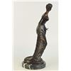 Image 5 : 12 LBS Very Pretty Female Bronze Classical Portrait Sculpture (18"X9")