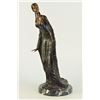 Image 7 : 12 LBS Very Pretty Female Bronze Classical Portrait Sculpture (18"X9")