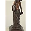 Image 2 : 13 LBS Topless Woman With Two Jugs Bronze Sculpture (16"X7")