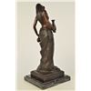 Image 6 : 13 LBS Topless Woman With Two Jugs Bronze Sculpture (16"X7")