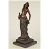 Image 8 : 13 LBS Topless Woman With Two Jugs Bronze Sculpture (16"X7")