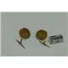 Image 1 : Pair of handmade qajar silver coin Cufflinks