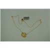 Image 1 : 18K gold freedom with chain handmade Necklace