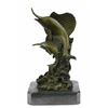 Image 1 : Vienna Bronze Two Marlin Sculpture on Marble base (9"X5")