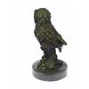 Image 8 : Beautiful Pure Hotcast Bronze Owl Statue (6"X3")