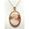 Image 2 : #2-14K GOLD CAMEO NECKLACE