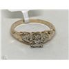 Image 1 : #3-14K GOLD DIAMOND RING