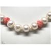 Image 2 : #6-STERLING SILVER FW PEARL & CORAL NECKLACE
