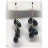 Image 1 : #7-14K GOLD BLACK ONYX EARRINGS