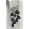 Image 2 : #7-14K GOLD BLACK ONYX EARRINGS