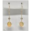 Image 1 : #11-14K GOLD OPAL EARRINGS
