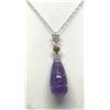 Image 2 : #13-14K GOLD AMETHYST & SAPPHIRE NECKLACE