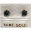 Image 1 : #14-14K GOLD DIAMOND EARRINGS