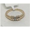 Image 1 : #19-10K GOLD DIAMOND RING