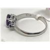 Image 2 : #22-STERLING SILVER AMETHYST & SAPPHIRE RING