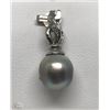 Image 1 : #25-18K GOLD SOUTH SEA PEARL &DIAMOND PENDANT
